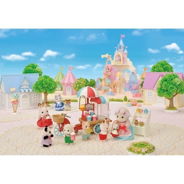 Miniaturefigur - SYLVANIAN FAMILIES - Moderfåret og hendes popcornstativ