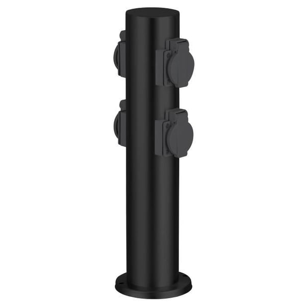BRILLIANT - DODY Klemme med 4 fatninger sort metal/plastik E27 LED xW IP44 - Have - Udendørs - Elektrisk