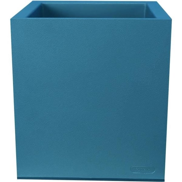 RIVIERA GRANIT fyrkantig blomlåda - Plast - 40x40 cm - Blå