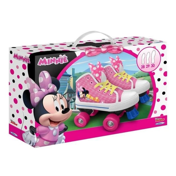 Quad-rulleskøjter - DISNEY MINNIE - Størrelse 28 - Piger - PVC-hjul