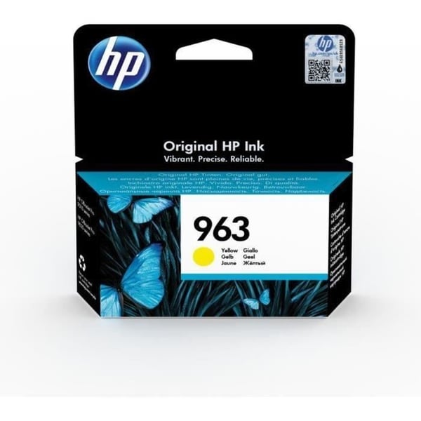 HP 963 gul original blækpatron (3JA25AE) til HP OfficeJet Pro 9010 / 9020-serien