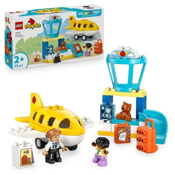 LEGO DUPLO Min By 10443 Første Gang i Lufthavnen - Byggelegetøj fra 2 år