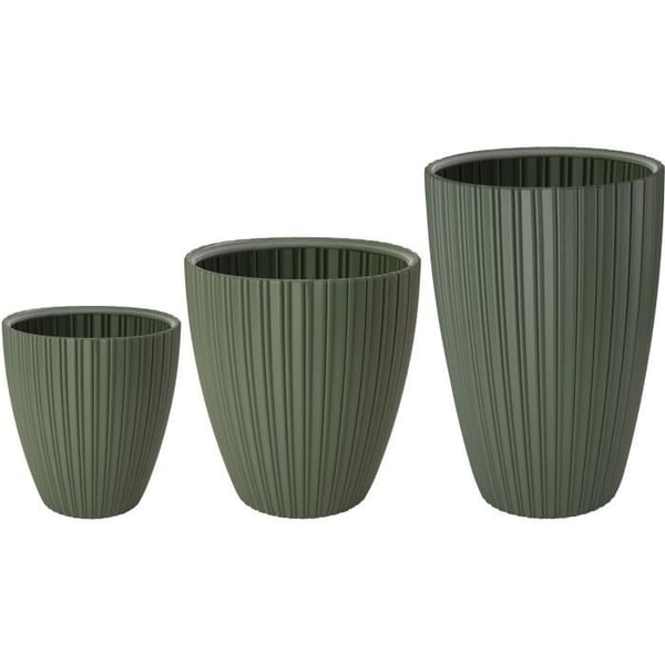 Urtepotte - GARDEN ID - Fancy - 40 x 58 cm - Til haver, altaner eller indendørs - Limegrøn