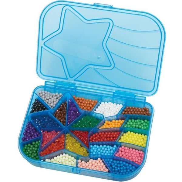 Aquabeads Mega Refill 2400 perler, vandklæbende perler, 31502, 24 farver, fra 4 år