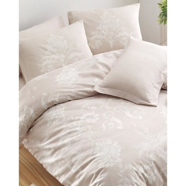 Sengesæt - 1 dynebetræk 220 x 240 cm + 2 pudebetræk 60 x 60 cm - 65% bomuld, 35% polyester - Mink