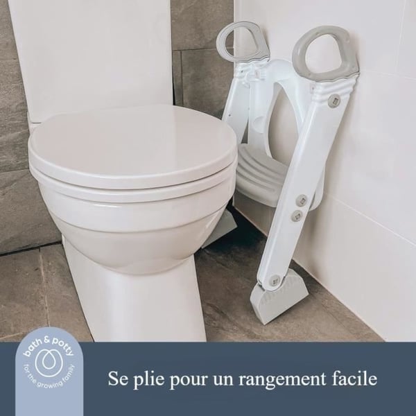 Toiletreducer - DREAMBABY - STEP-UP - Pottesæde - 2 justerbare niveauer - Aqua