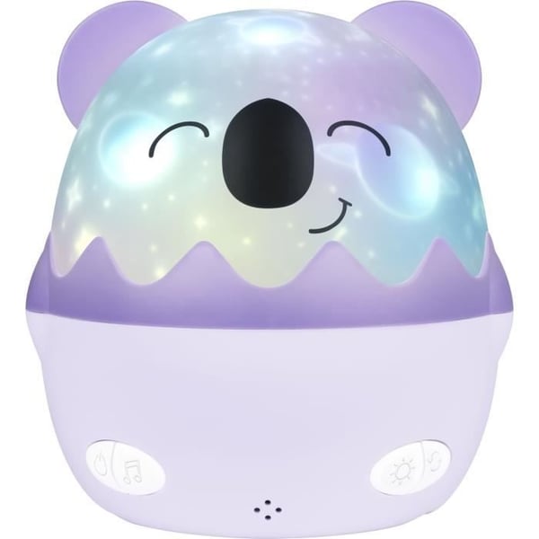 Trådløs musikalsk natlampe - BIGBEN - Koala - 360° projektion - 13 film - 8 melodier - Fjernbetjening - USB-C batteri