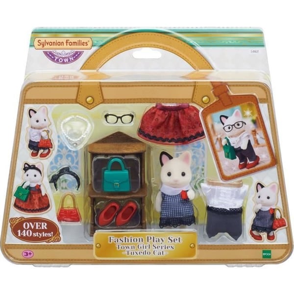 SYLVANIAN FAMILIES - Modekufferten og storesøsterens tofarvede kat