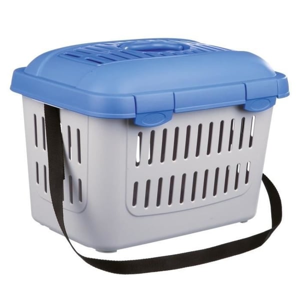 TRIXIE Transportkasse - Midi-Capri 44 × 33 × 32 cm - Frontåbning - Ventilationsåbninger - Håndtag - Maks. vægt 11 kg