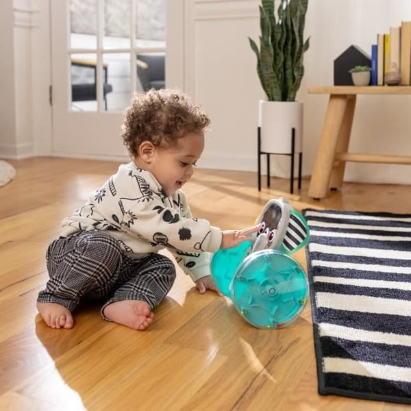 BABY EINSTEIN EARL Elefanten Interaktivt Flersproget Aktivitetslegetøj på Hjul, Motorisk Udvikling, Musik 6M+