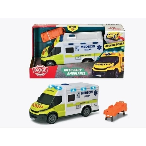 Ambulanssi Samu - Dickie - IVECO Daily - Vapaaratas - Ääni- ja valotehosteet