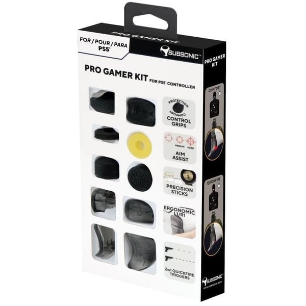 Ohjaimen mukautussarja - SUBSONIC - Pro Gamer Pack - E-urheilutarvikkeet - PS5-ohjaimelle