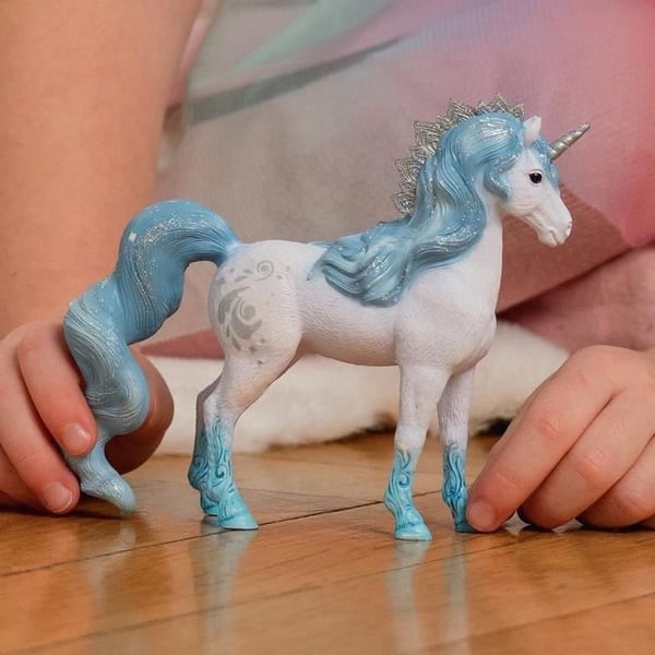Enhjørning-hoppe af elementerne figur, mytisk figur, gave til børn fra 5 år, 4 x 14 x 12 cm, Schleich 70823