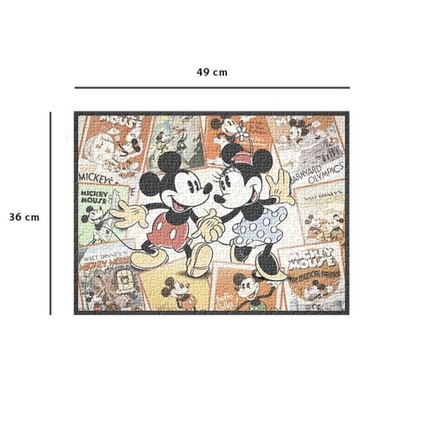 Puslespil 500 brikker Mickey Memories, Disney, Voksne og børn, fra 12 år, 12000969, Nathan