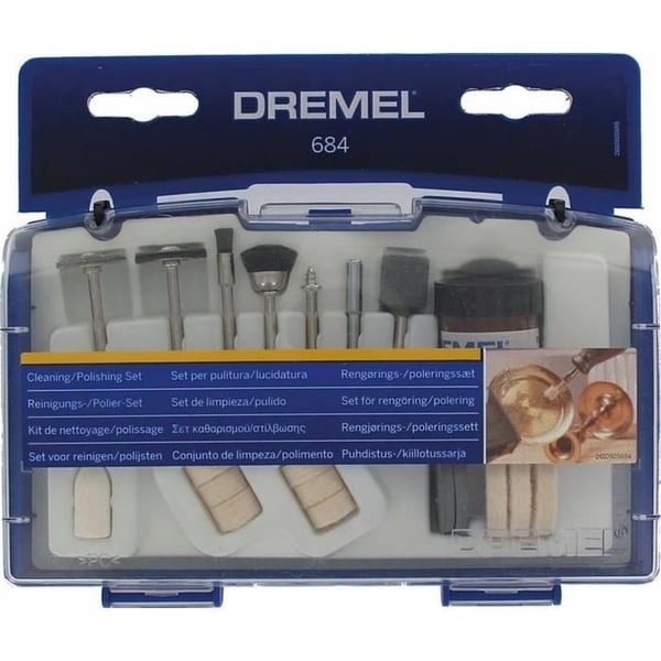 DREMEL 684 tilbehørssæt med 20 dele (rengørings- og poleringssæt til multiværktøj)