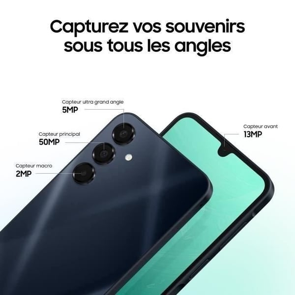 Samsung Galaxy A16 5G Smartphone 128GB Midnatsblå