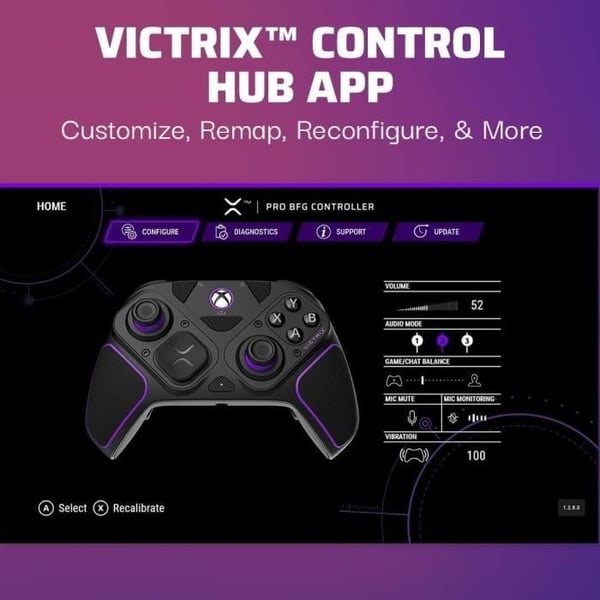 Trådløs controller - Pro BFG - PC, Xbox One og Series X|S - PDP - Modulære knapper og joysticks - Sort