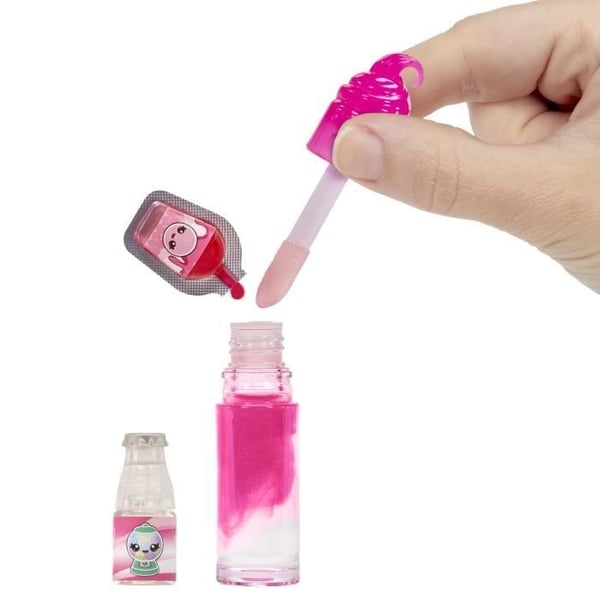 Yummiland - 1 10 cm dukke og en glitrende lipgloss til at skabe - Bianca - Tyggegummismag - Fra 4 år