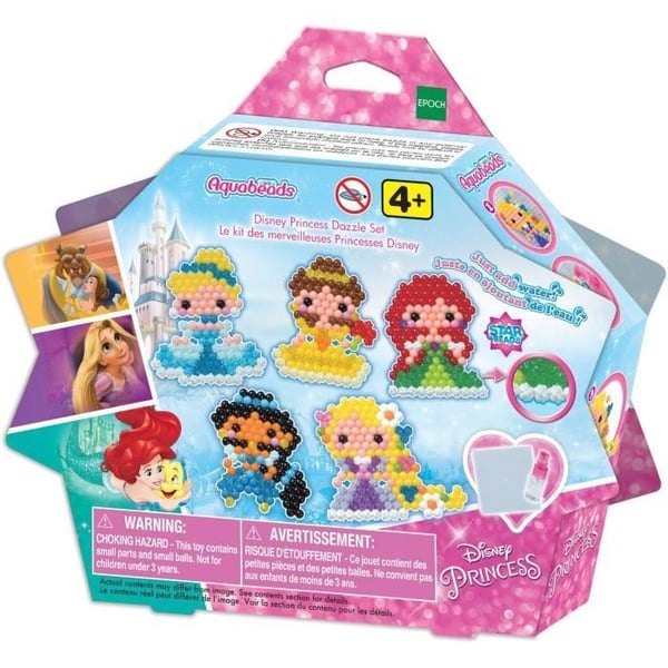 Aquabeads - EPOCH - Disney Prinsessalaatikko - Yli 800 moniväristä tähtihelmeä