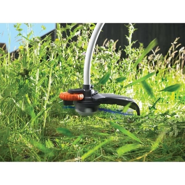 BLACK+DECKER Elektrisk Græstrimmer - GL9035-QS - 900W - 35 cm - Ledningsdrevet - Drejeligt hoved - Teleskoprør