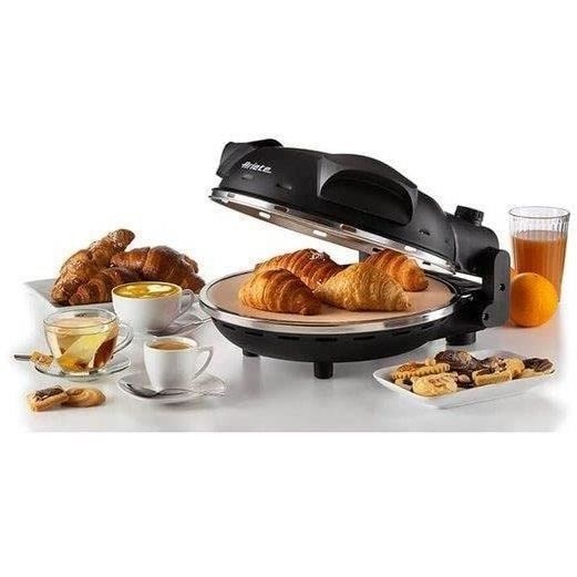ARIETE Elektrisk Pizzaovn - 917 - Sort - Ildfast sten - 1200W - Diameter 33cm - Maks. temperatur 400°C
