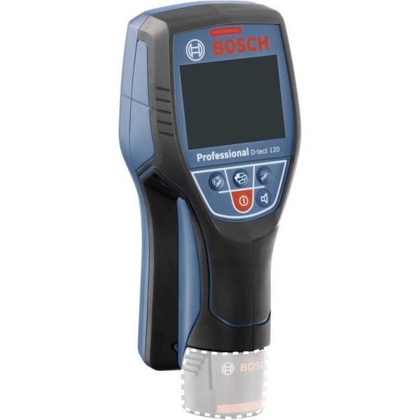 Bosch Professional D-Tect 120 -seinäilmaisin, maks. syvyys 120 mm, kaksoisvirtalähde, 0601081308