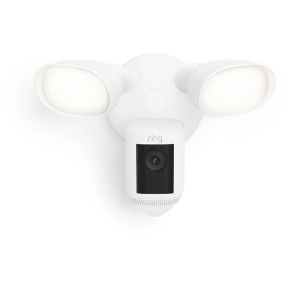 RING Spotlight Cam Pro nätdriven övervakningskamera - vit