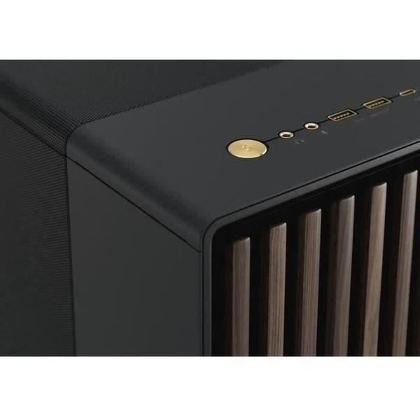 PC-kabinet - FRACTAL DESIGN - North XL trækulsort - FD-C-NOR1X-01 - E-ATX - Elegant design i træ og legering