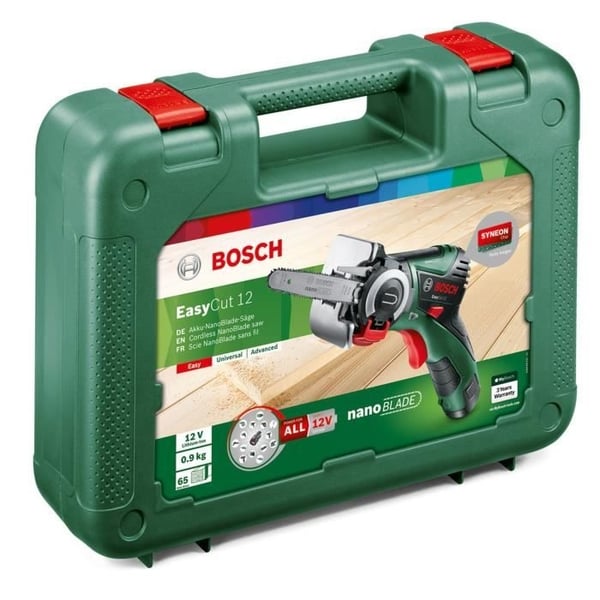 Bosch batteridrevet ligesav - Easycut 12 - NanoBlade træklinge - 12V-2,5Ah batteri