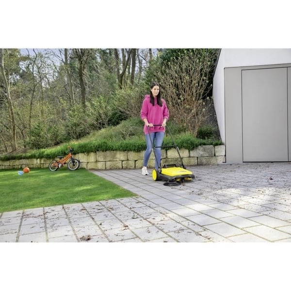 KARCHER S 4 mekaaninen lakaisukone - Keltainen ja musta - 20 litran irrotettava jäteastia