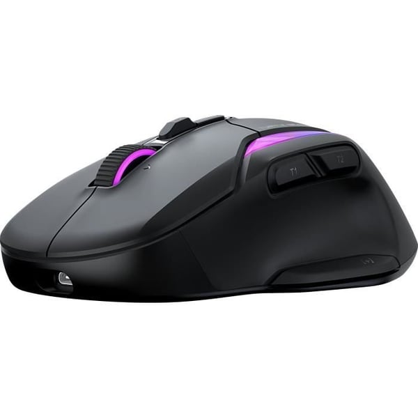 Turtle Beach Kone™ II Air trådløs gamingmus - ergonomisk - sort, Bluetooth, 26.000 DPI, 4D-scrollehjul
