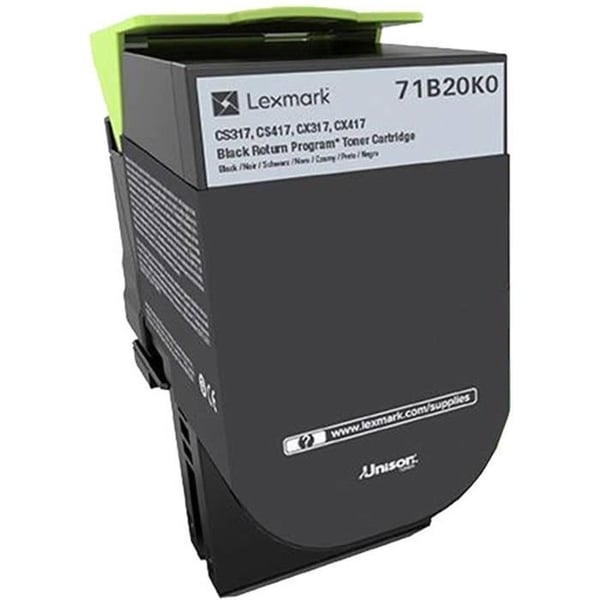 Lexmark 71B20K0 musta palautusohjelman värikasetti