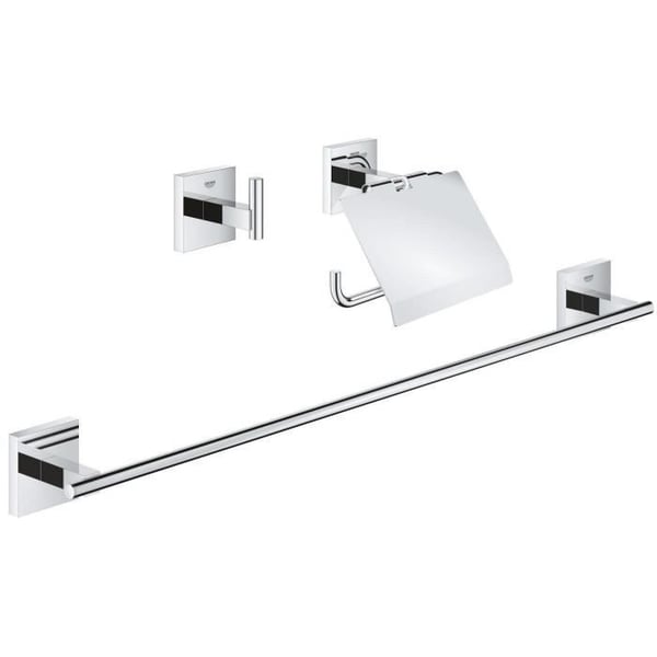 3-in-1 lisävarustesetti - GROHE - 41124000 - Start Cube - Kromi