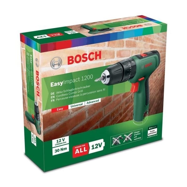 Bosch Akku-slagboremaskine - EasyImpact 1200 (Leveres uden batteri eller oplader)