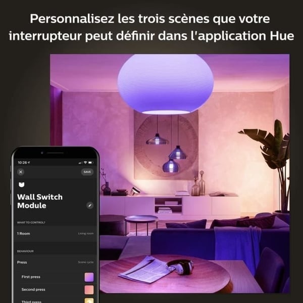 Vægkontaktmodul - PHILIPS HUE - 2-pak - Hvid - Alexa-kompatibel - Indendørs