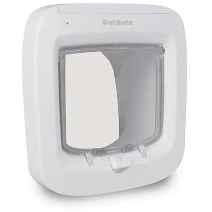 PetSafe PPA19-16145 Mikrochip Kattelem, Batteridrevet Kattelem, 4-vejs lås - 22 x 23,9 cm Nem installation,