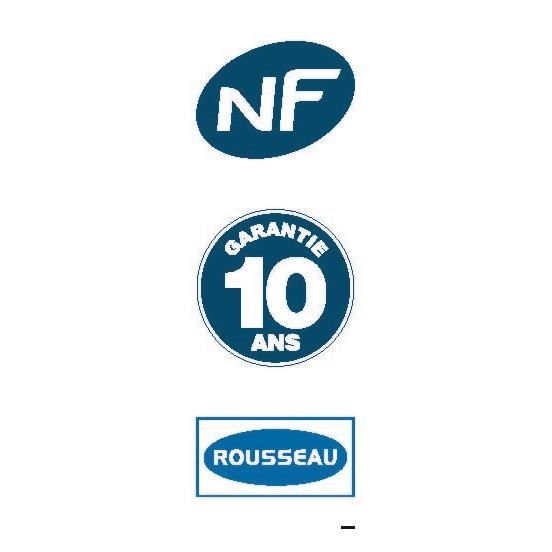ROUSSEAU ethuls krom badekar/brusearmatur - NF-certificeret - 10 års garanti