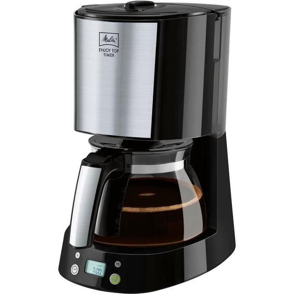 MELITTA filterkaffemaskine - Enjoy Top Timer 1017-11 sort - AromaSelector-funktion - Anti-dryp-system