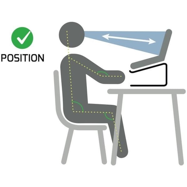 Laptop Stand Port Ergonomisk Laptop Stand i Aluminium til 10'' til 15,6'' bærbare computere
