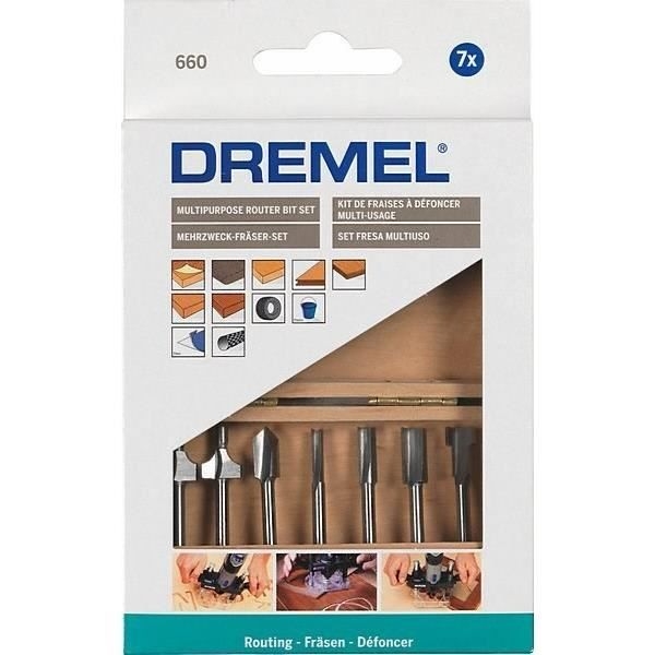 DREMEL 7-osainen jyrsinteräsarja - Monitoimityökalut
