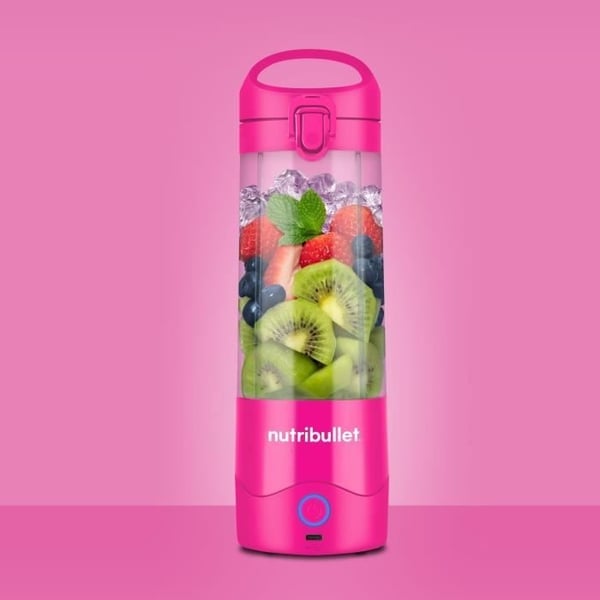 Bærbar blender - NutriBullet - NBP003BP - 70W - 0,475L - Lyserød - 1 flaske medfølger