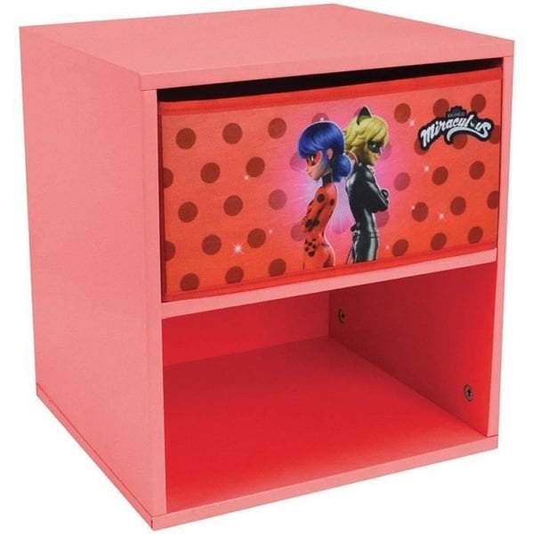 Fun house mirakuløs mariehøne sengebord med skuffe h.36 x b.33 x d. 30 cm