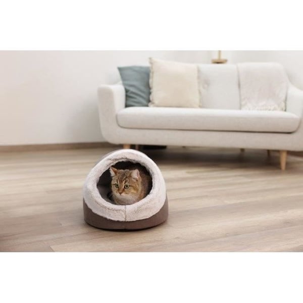 KERBL - Iglo til katte - JANA - 43 x 54 x 35 cm - Brun