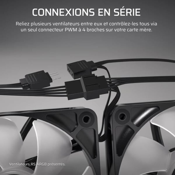 CORSAIR RS140 140mm PWM Ventilator - Hvid