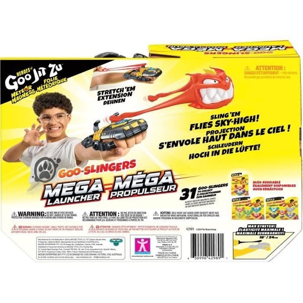 Mega Launcher - Skydespil - HEROES OF GOO JIT ZU - 3 Goo Slingers