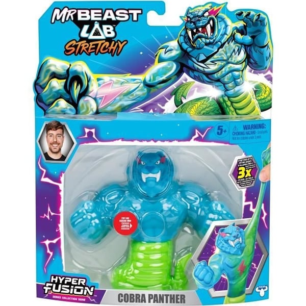 Elastikfigur - MRBEAST LAB - Goo Jit Zu - Kobra Panthere - 11 cm