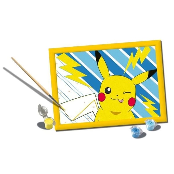 CreArt Kids 18x24cm Pikachu Lyn, Malesæt efter tal, Alder 7+, 25905, Ravensburger