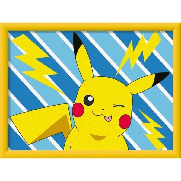 CreArt Kids 18x24cm Pikachu Lyn, Malesæt efter tal, Alder 7+, 25905, Ravensburger