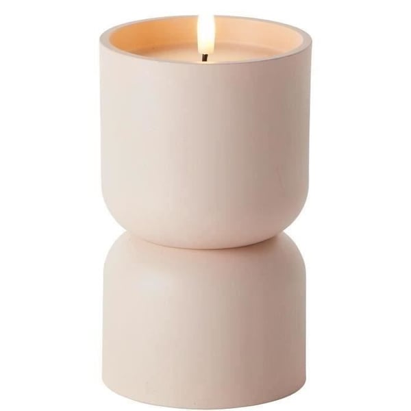 Ulkokäyttöön tarkoitettu pöytävalaisin - BRILLIANT - LOVERE - Muovi - 3 W - Kynttilänmuotoinen - Beige ja vaaleanruskea