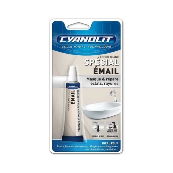 Special emaljbeläggning - CYANOLIT - 15 ml - Reparation och ytbehandling av emaljerade ytor